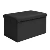 Melns samta pufs 60x30x30 cm Ruhhy 25995 | Pirkt tiešsaistē — Megaluks