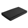 Melns samta pufs 60x30x30 cm Ruhhy 25995 | Pirkt tiešsaistē — Megaluks
