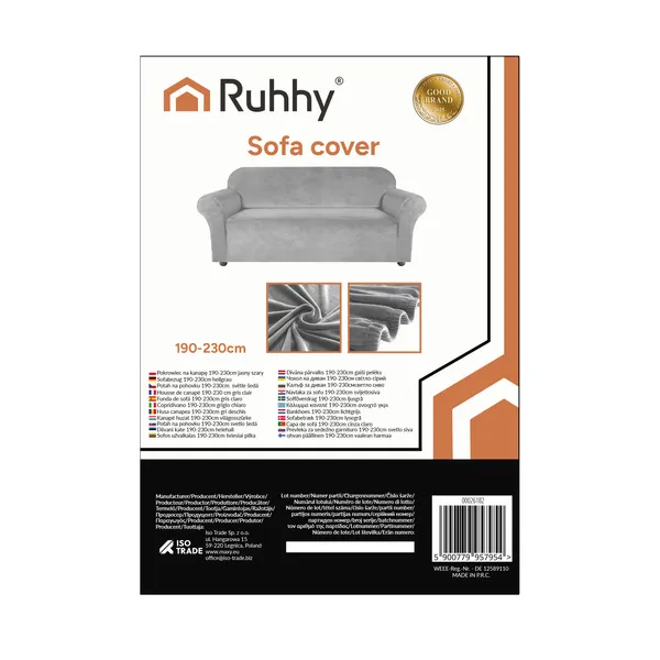 Ruhhy 26182 diivanikate 190-230cm helehall | Osta veebist — Megaluks