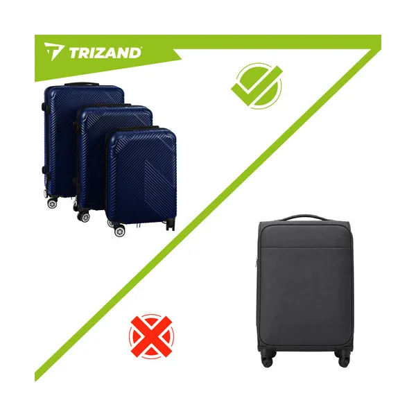3-in-1 suitcase set - navy blue Trizand 26664 | Buy online — Megaluks
