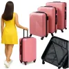 3-in-1 suitcase set - pink Trizand 26663 | Buy online — Megaluks