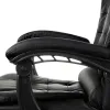 Office chair with footrest - black Malatec 26195