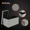 Gray fabric pouf 76x38x38cm Ruhhy 26131