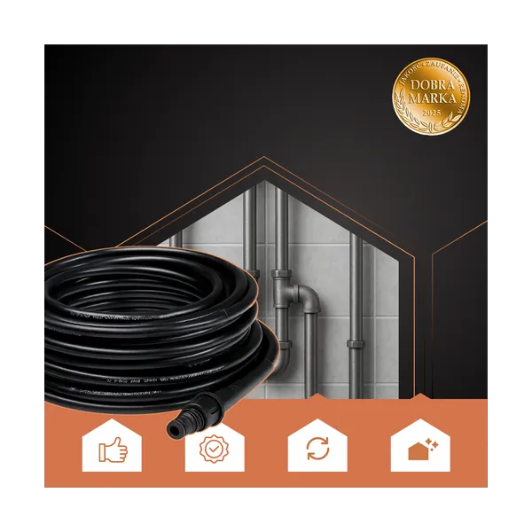 Pipe cleaning hose with adapter 15m Ruhhy 26132