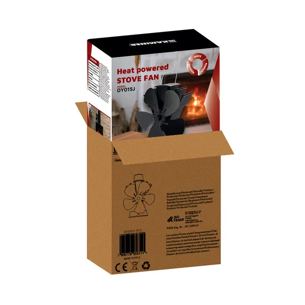 Kaminer 26206 5 lāpstiņu kamīna ventilators | Pirkt tiešsaistē — Megaluks