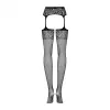Sukkahousut sukkanauhoilla Obsessive Garter stockings S500 Musta S/M/L