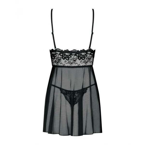 Imperia babydoll & stringit L/XL Obsessive Idillia babydoll Musta