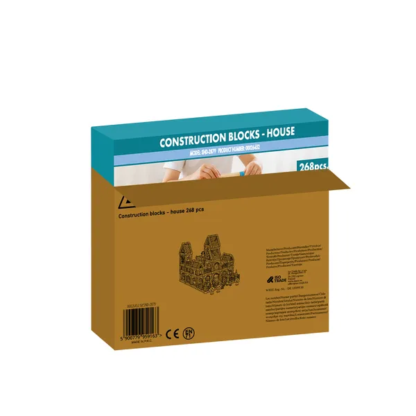Construction blocks - house 268 pieces Kruzzel 26452 | Buy online — Megaluks