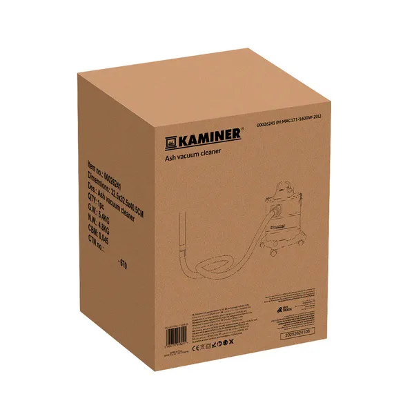 Ash vacuum cleaner ODK013-20L Kaminer 26241 | Buy online — Megaluks