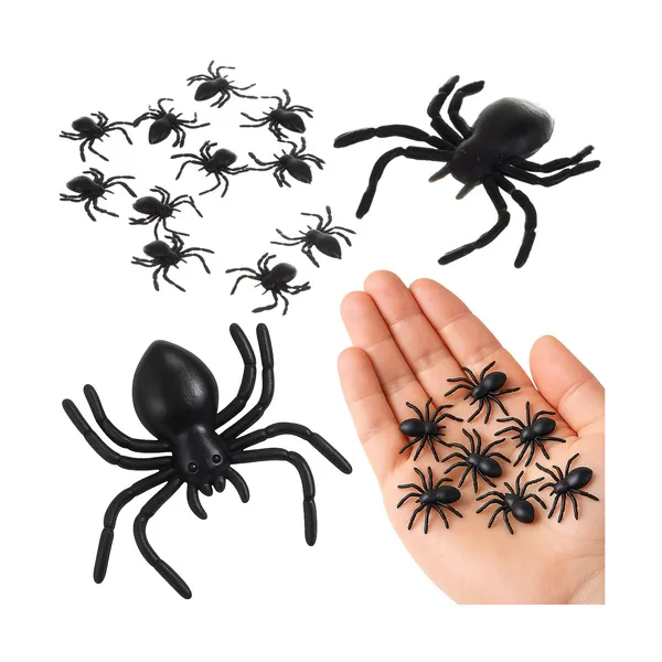 Plastic spiders - decoration - 10 pcs Ruhhy 260 | Pirkt tiešsaistē — Megaluks