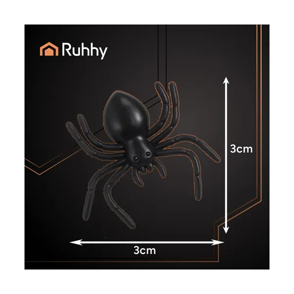 Plastic spiders - decoration - 10 pcs Ruhhy 260 | Pirkt tiešsaistē — Megaluks