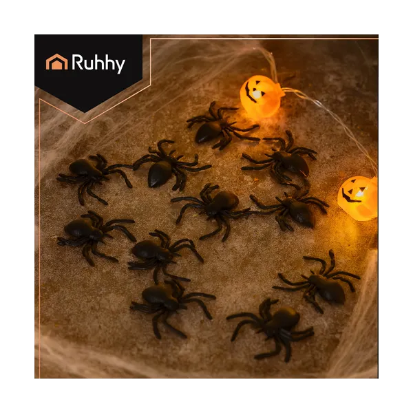 Plastic spiders - decoration - 10 pcs Ruhhy 260 | Pirkt tiešsaistē — Megaluks