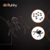 Plastic spiders - decoration - 10 pcs Ruhhy 260 | Pirkt tiešsaistē — Megaluks