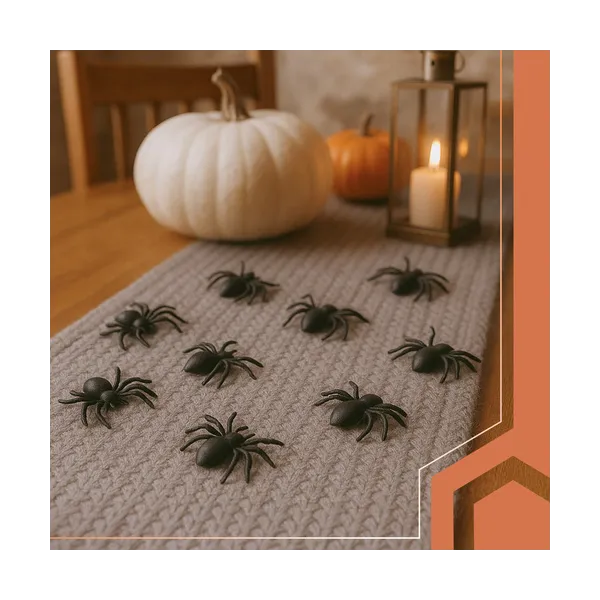Plastic spiders - decoration - 10 pcs Ruhhy 260 | Pirkt tiešsaistē — Megaluks