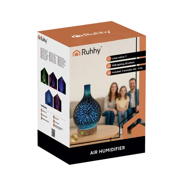 Aroma difuzorius-drėkintuvas 200ml Ruhhy 26682 | Pirkti internetu — Megaluks