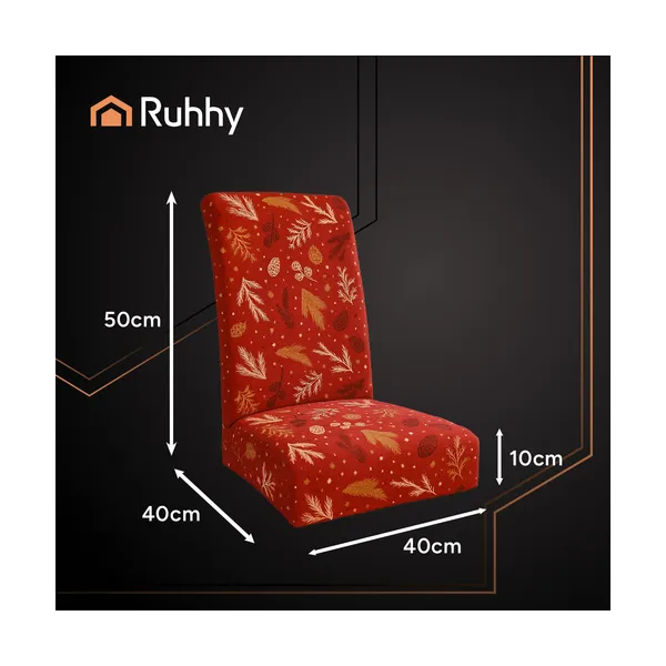 Chair covers 6 pcs. Light red Ruhhy 26638 | Osta veebist — Megaluks