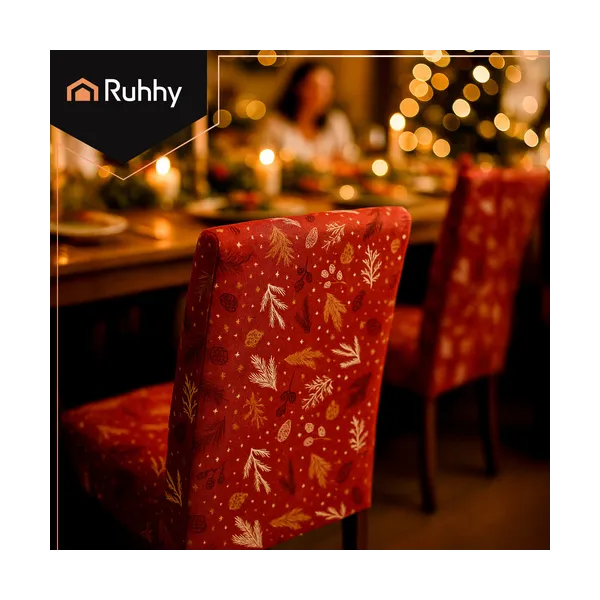 Chair covers 6 pcs. Light red Ruhhy 26638 | Osta veebist — Megaluks