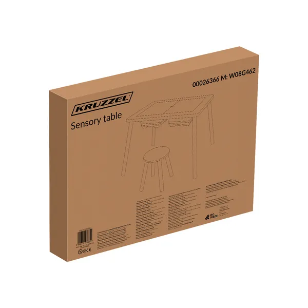 Kruzzel 26366 Sensory Table with Chair | Osta veebist — Megaluks