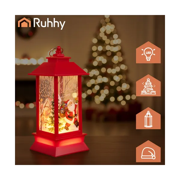 Red LED Christmas Lantern Ruhhy 26752