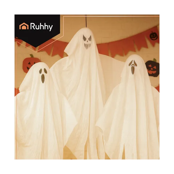 Hanging ghosts 3 pcs - Ruhhy decoration 25957 | Pirkt tiešsaistē — Megaluks