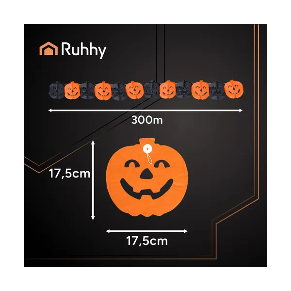 Garland - pumpkin 3m Ruhhy 26030 | Osta veebist — Megaluks