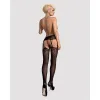 Zeķes ar Prievīti Obsessive Garter Stockings Melns S/M/L