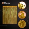 Декоративная занавеска 2х1м золотая Ruhhy 26173 | Купить онлайн — Megaluks