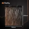 Dekoratyvinė užuolaida 2x1m juoda Ruhhy 26172 | Pirkti internetu — Megaluks