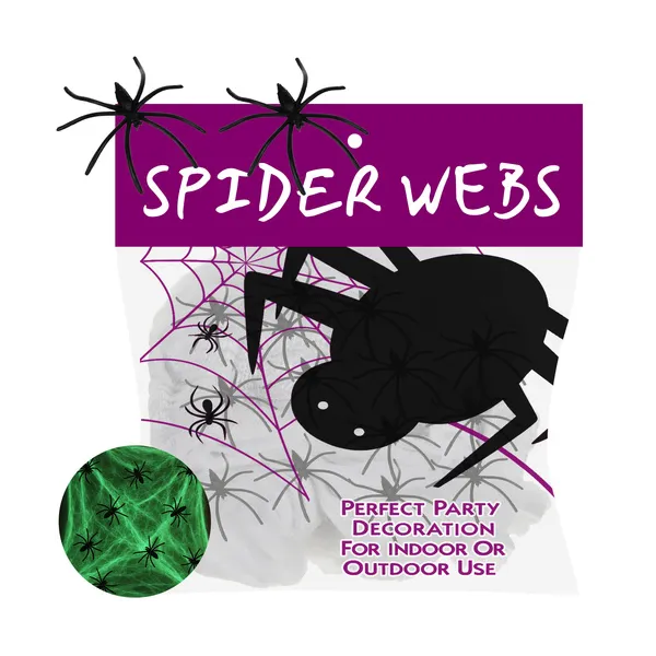 Glow-in-the-Dark Spiderweb Ruhhy 26214 | Buy online — Megaluks
