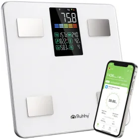 LCD bathroom scale - analytical white Ruhhy 20676 | Osta veebist — Megaluks