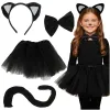 Kitten Costume - Black 4-Piece Kruzzel 26518 | Pirkt tiešsaistē — Megaluks