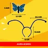 Drugelio kostiumas, 3 dalių, Kruzzel 26765 | Pirkti internetu — Megaluks