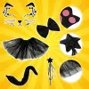 7-piece cat costume - black Kruzzel 26745 | Buy online — Megaluks