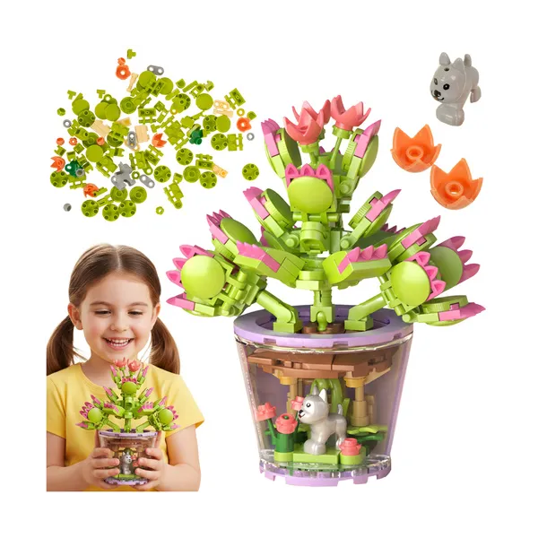 Construction blocks - flowers 172 pcs 26459 | Buy online — Megaluks