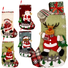 Christmas socks - decorative 4 pcs Ruhhy 26467 | Osta veebist — Megaluks