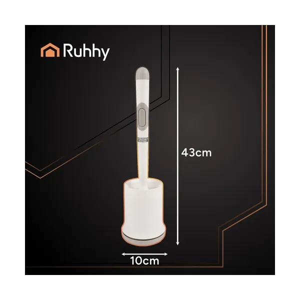 Silicone bathroom brush white Ruhhy 25881