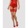 Sukkahousut sukkanauhoilla Obsessive Lovica stockings Punainen L/XL