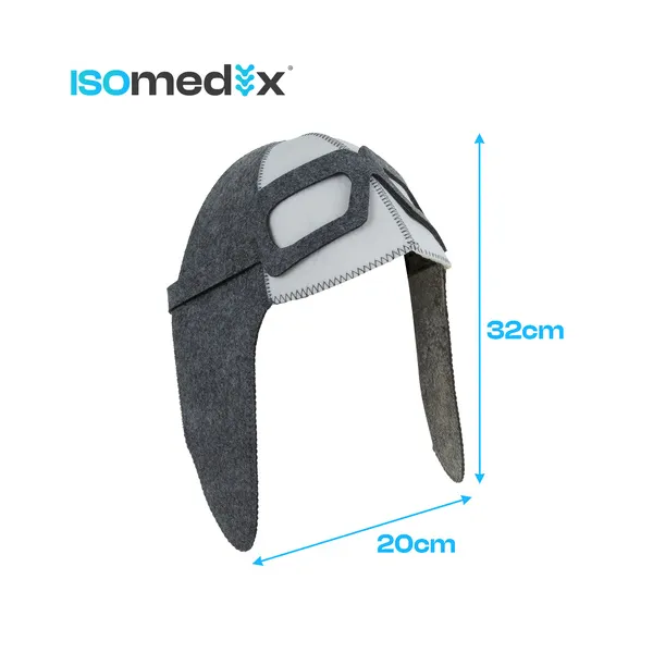 Felt sauna hat - aviator Isomedix 26456