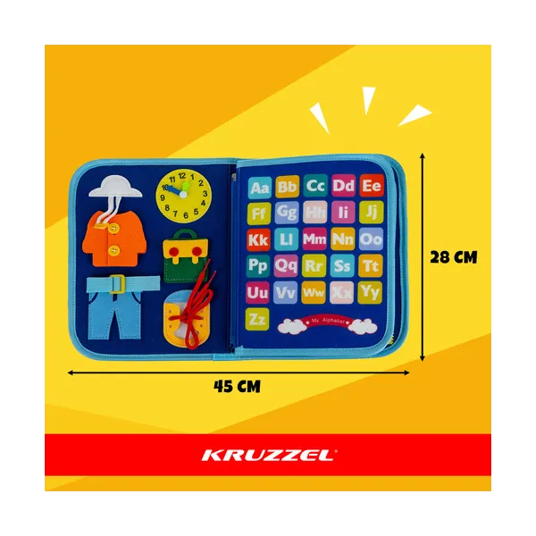 Manipulative book - blue Kruzzel 26881 | Pirkt tiešsaistē — Megaluks