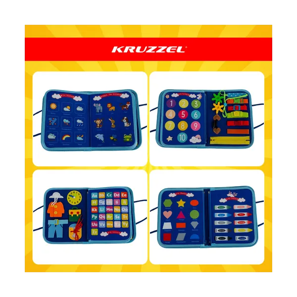 Manipulative book - blue Kruzzel 26881 | Pirkt tiešsaistē — Megaluks