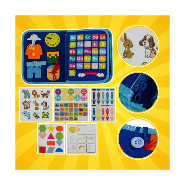 Manipulative book - blue Kruzzel 26881 | Pirkt tiešsaistē — Megaluks