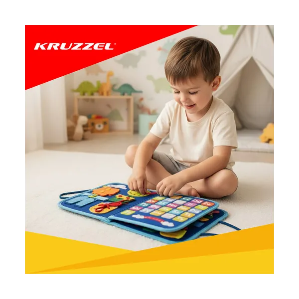 Manipulative book - blue Kruzzel 26881 | Pirkt tiešsaistē — Megaluks