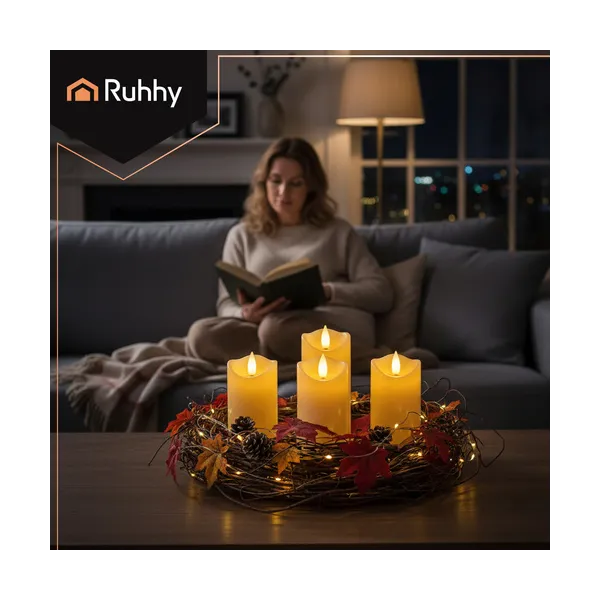 LED candle/insert 12.5x5cm 4pcs Ruhhy 26485 | Osta verkosta — Megaluks