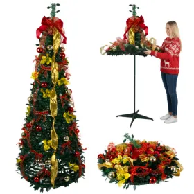 Foldable Christmas tree with decorations 1.8m Ruhh | Osta veebist — Megaluks