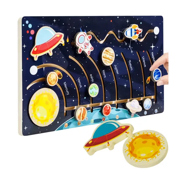 Wooden puzzle - solar system Kruzzel 26696 | Osta verkosta — Megaluks