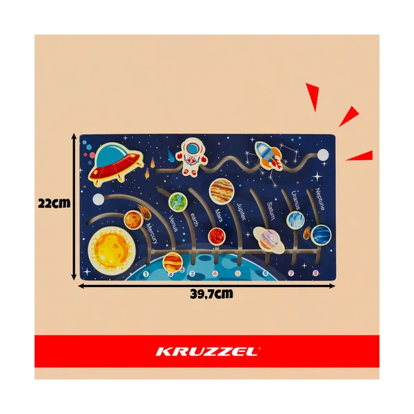 Wooden puzzle - solar system Kruzzel 26696 | Osta verkosta — Megaluks