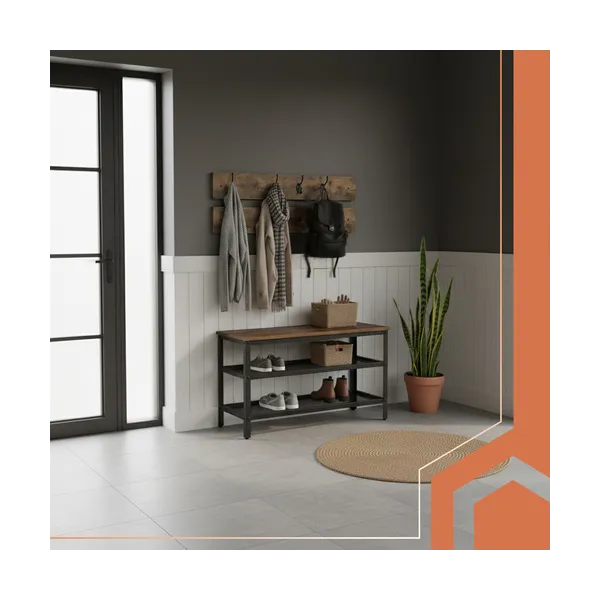Shoe rack with hanger 73cm Ruhhy 27037
