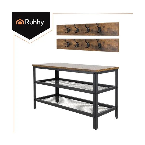 Shoe rack with hanger 73cm Ruhhy 27037