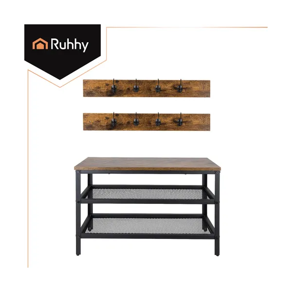 Shoe rack with hanger 73cm Ruhhy 27037