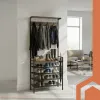 Standing shelf with hanger 189cm Ruhhy 27035 | Osta verkosta — Megaluks